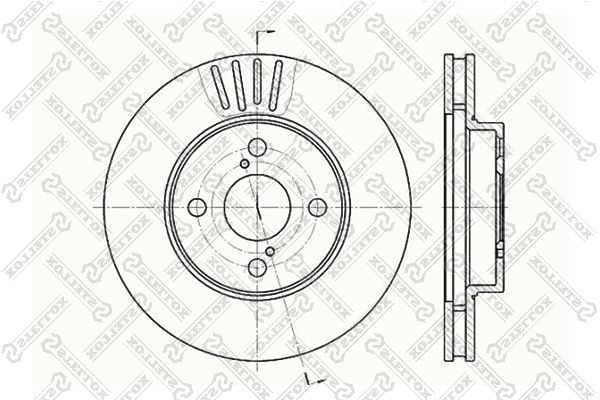 Тормозной диск STELLOX 60204582VSX