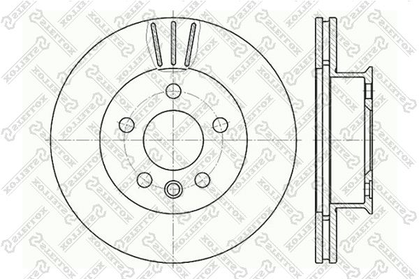 Тормозной диск STELLOX 60204733VSX