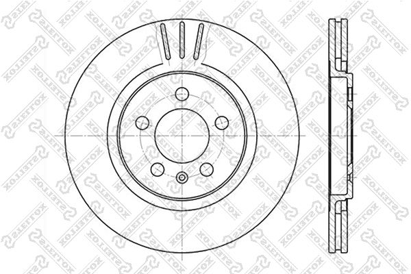 Тормозной диск STELLOX 60204735VSX