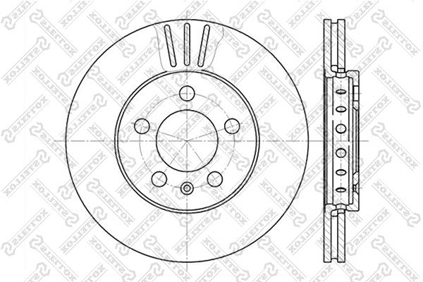Тормозной диск STELLOX 60204758VSX