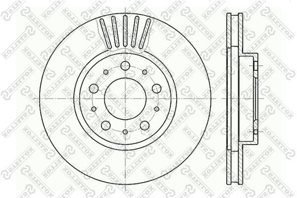 Тормозной диск STELLOX 60204832VSX