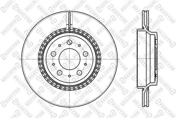Тормозной диск STELLOX 60204852VSX
