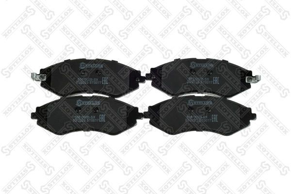 Комплект тормозных колодок, дисковый тормоз STELLOX 656002BSX