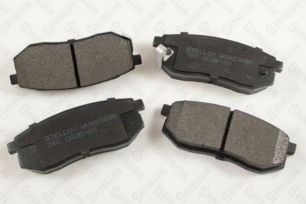 Комплект тормозных колодок, дисковый тормоз STELLOX 760002BSX