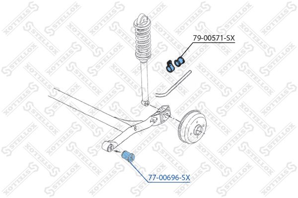 Подвеска, рычаг независимой подвески колеса STELLOX 7700696SX