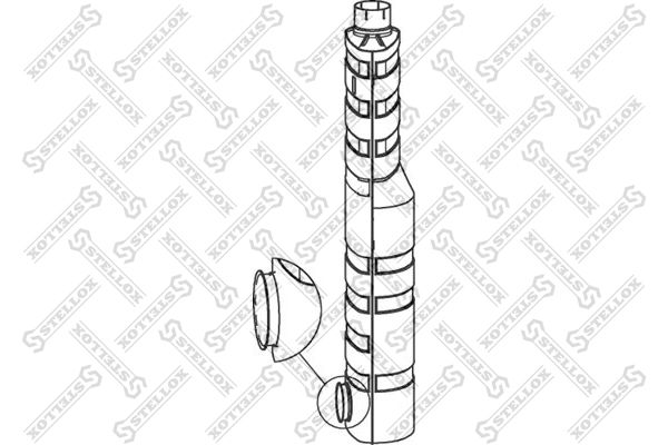 Средний / конечный глушитель ОГ STELLOX 8203076SX