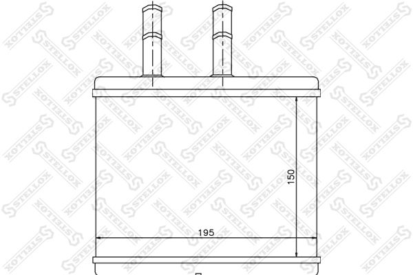 Теплообменник, отопление салона STELLOX 8205014SX