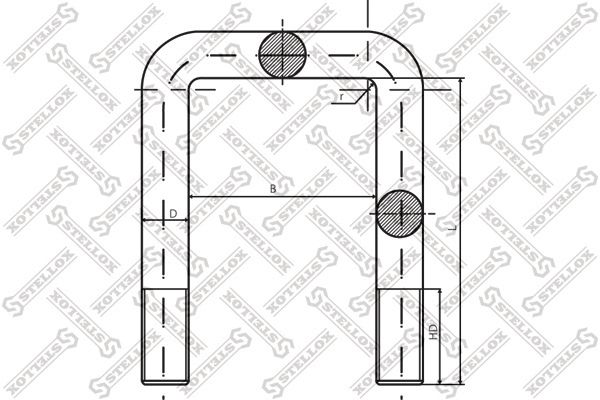 Стремянка рессоры STELLOX 8464184SX