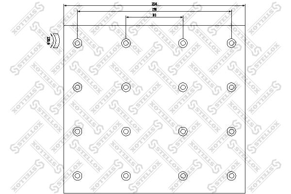 Комплект тормозных башмаков, барабанные тормоза STELLOX 8501090SX