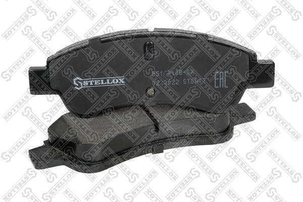 Комплект тормозных колодок, дисковый тормоз STELLOX 851010BSX