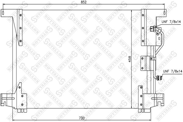 Конденсатор, кондиционер STELLOX 8739102SX