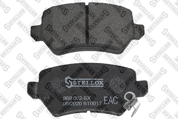 Комплект тормозных колодок, дисковый тормоз STELLOX 968002SX