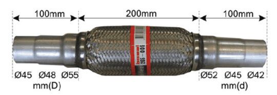 Гофрированная труба, выхлопная система BOSAL 265005