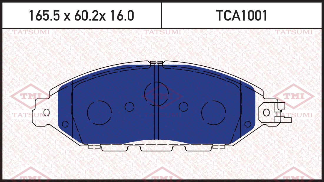Колодки Тормозные Перед Infiniti Jx/Qx 12-> TATSUMI TCA1001