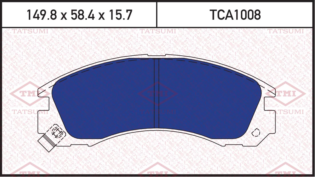 Колодки Тормозные Перед Mitsubishi Pajero/Diamante/Sigma 93-> TATSUMI TCA1008