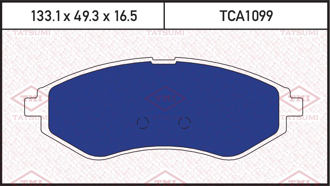 Колодки Тормозные Перед Chevrolet Aveo/Cobalt 03-> Daewoo Kalos 02-> TATSUMI TCA1099