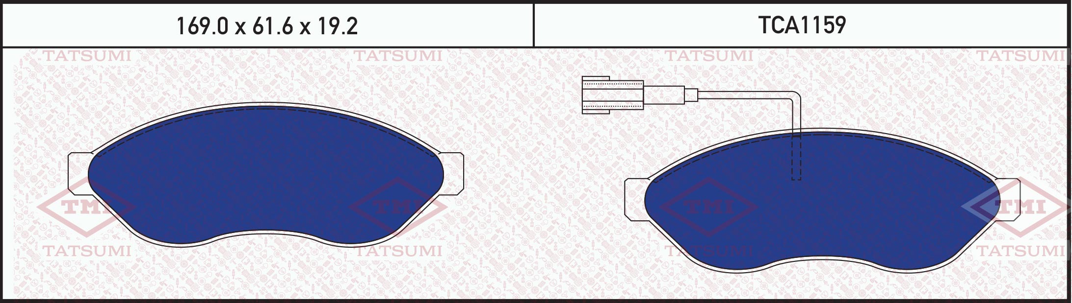 Колодки Тормозные Перед Citroen Jumper 06-> Peugeot Boxer 06-> Fiat Ducato 07-> TATSUMI TCA1159
