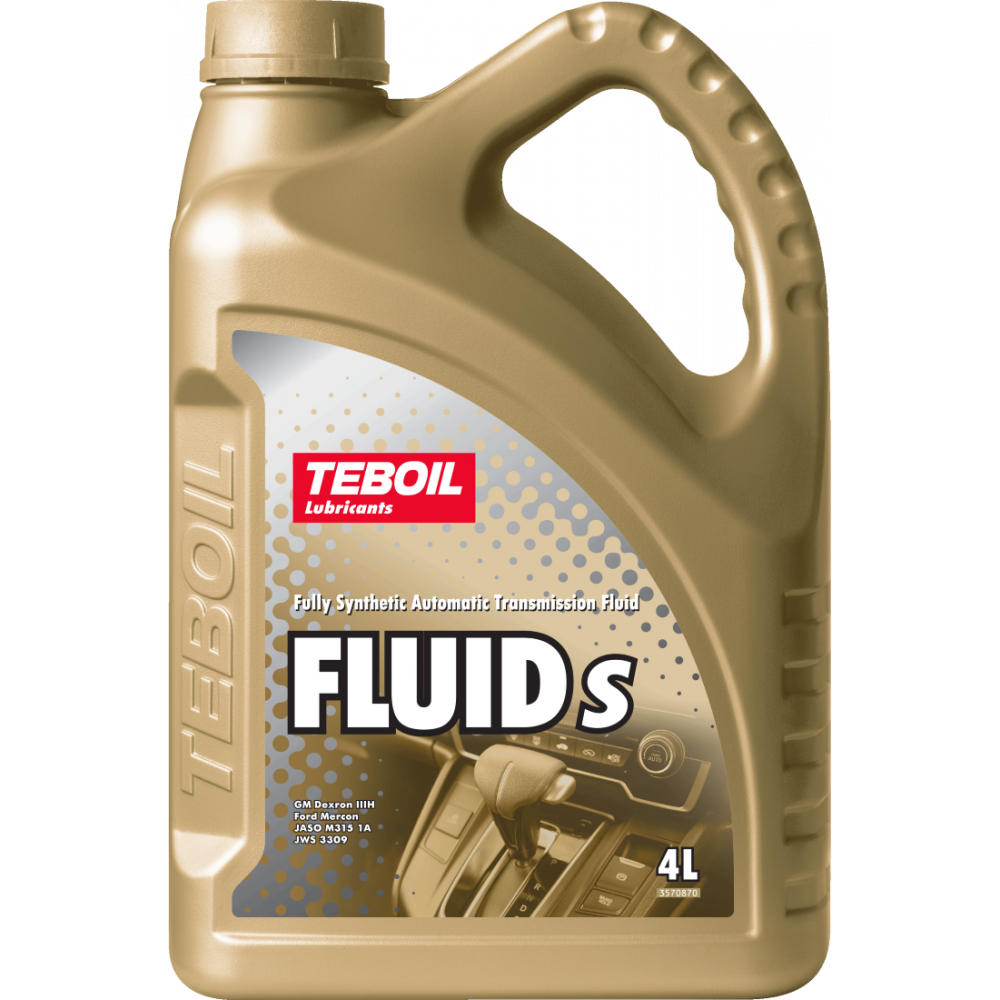 Fluid S Atf Dexron Iiih 4Л (Авт. Транс. Синт. Масло)
Teboil 3566897