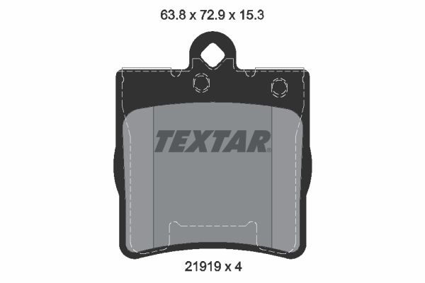 Комплект тормозных колодок, дисковый тормоз TEXTAR 2191901
