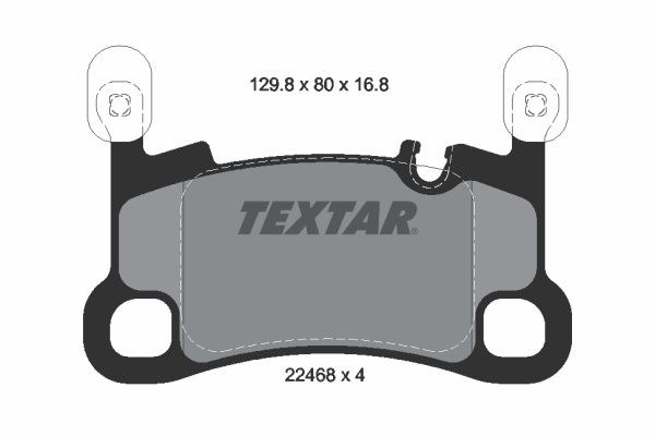 Комплект тормозных колодок, дисковый тормоз TEXTAR 2246801