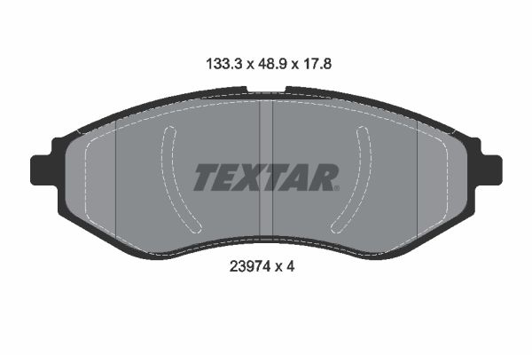 Комплект тормозных колодок, дисковый тормоз TEXTAR 2397401