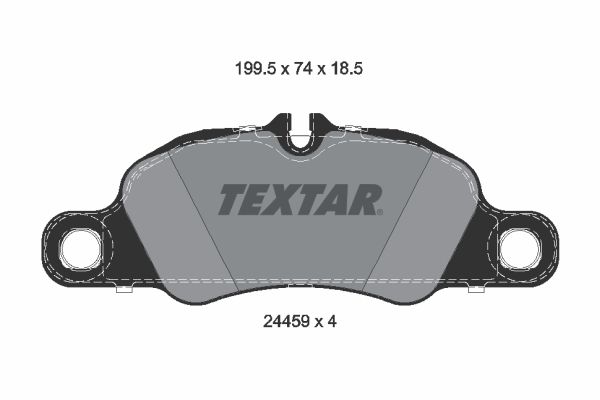 Комплект тормозных колодок, дисковый тормоз TEXTAR 2445901
