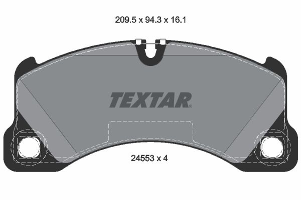 Комплект тормозных колодок, дисковый тормоз TEXTAR 2455301