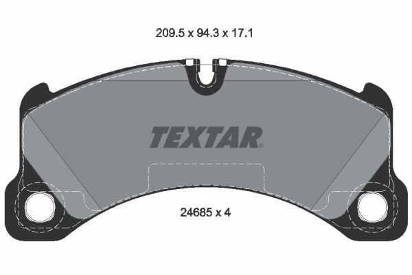 Комплект тормозных колодок, дисковый тормоз TEXTAR 2468501