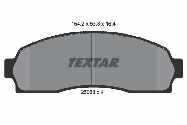 Комплект тормозных колодок, дисковый тормоз TEXTAR 2506801