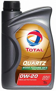 TOTAL Quartz 9000 Future 0W-20 GF-5 1 л. TOTAL 193627
