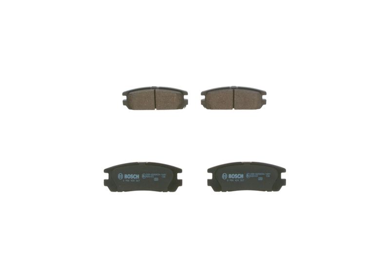 Комплект тормозных колодок, дисковый тормоз BOSCH 0986424367