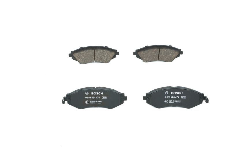 Комплект тормозных колодок, дисковый тормоз BOSCH 0986424474