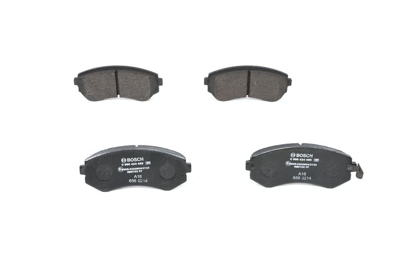 Комплект тормозных колодок, дисковый тормоз BOSCH 0986424489