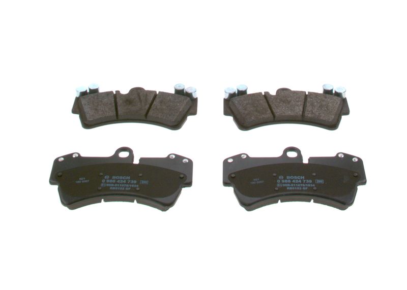 Комплект тормозных колодок, дисковый тормоз BOSCH 0986424739