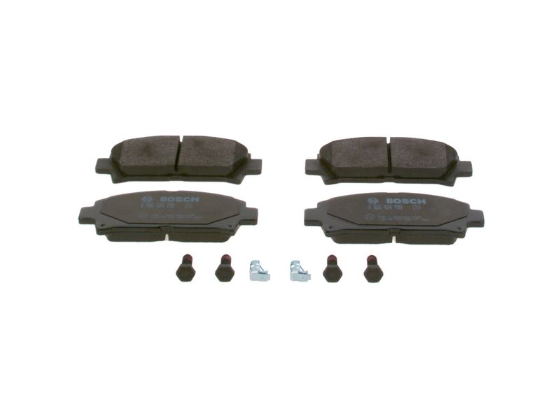 Комплект тормозных колодок, дисковый тормоз BOSCH 0986424799