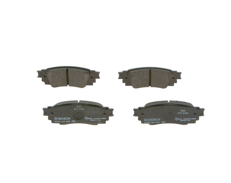 Комплект тормозных колодок, дисковый тормоз BOSCH 0986424840