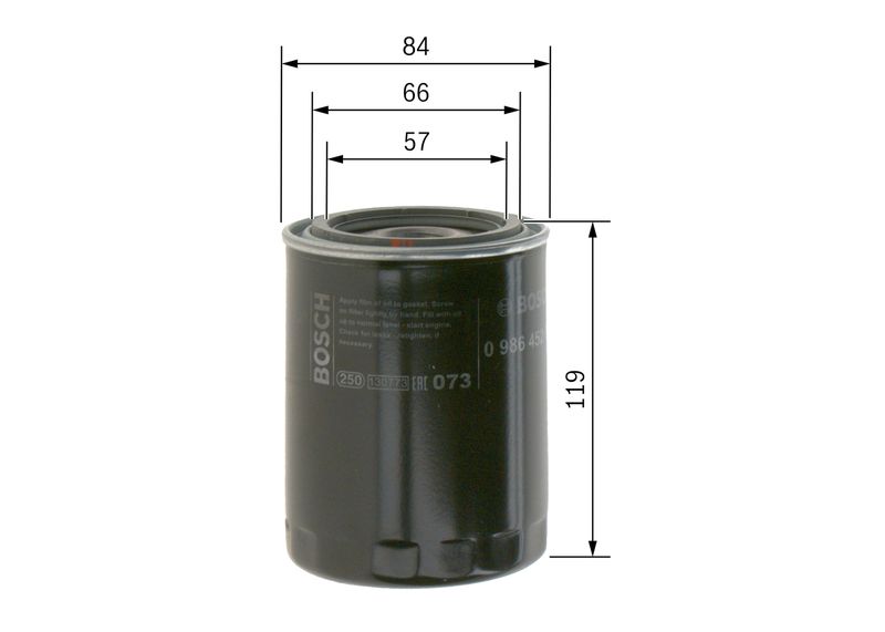 Масляный фильтр BOSCH 0986452000