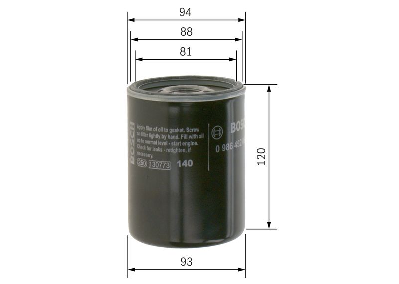 Масляный фильтр BOSCH 0986452064