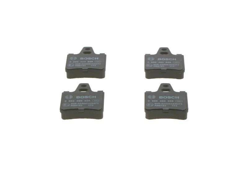 Комплект тормозных колодок, дисковый тормоз BOSCH 0986460958