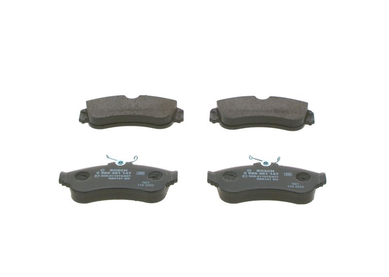 Комплект тормозных колодок, дисковый тормоз BOSCH 0986461147