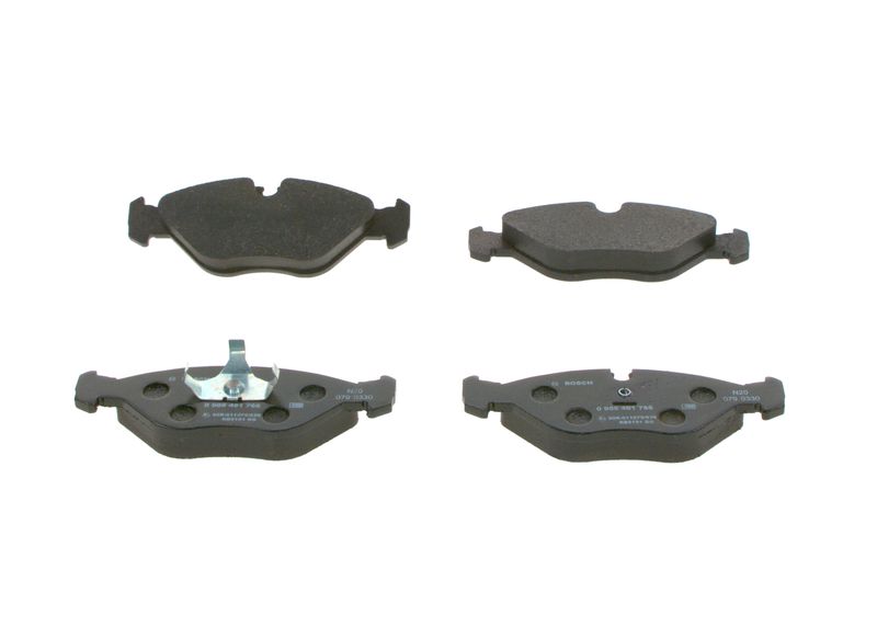 Комплект тормозных колодок, дисковый тормоз BOSCH 0986461766