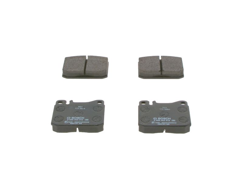 Комплект тормозных колодок, дисковый тормоз BOSCH 0986463412