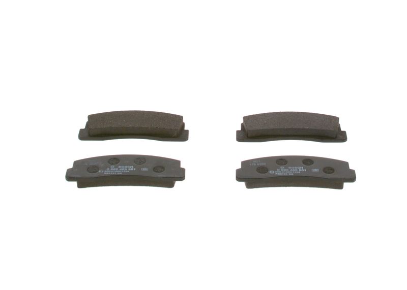 Комплект тормозных колодок, дисковый тормоз BOSCH 0986466601