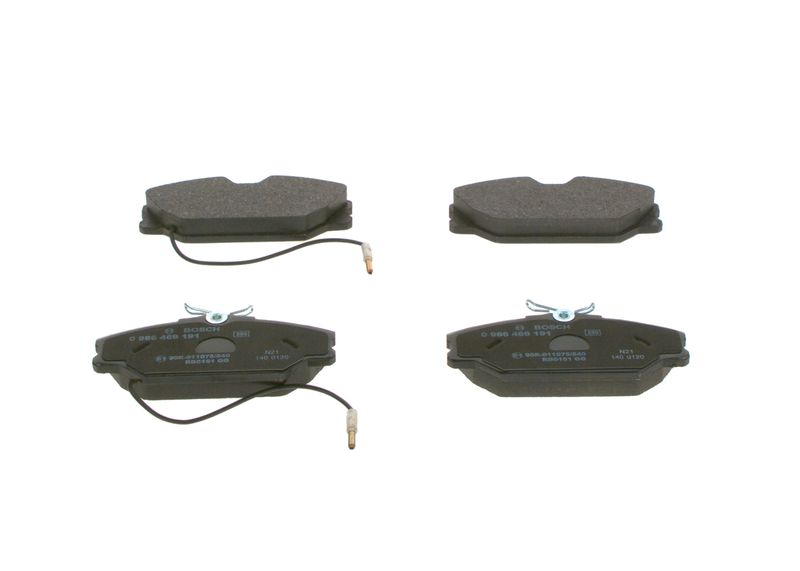 Комплект тормозных колодок, дисковый тормоз BOSCH 0986469191
