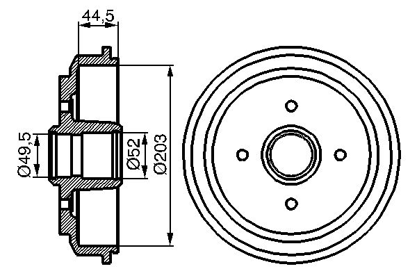Тормозной барабан BOSCH 0986477149