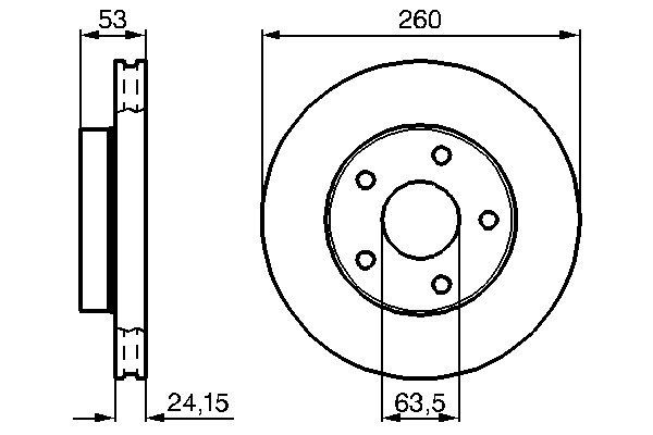 Тормозной диск BOSCH 0986478195
