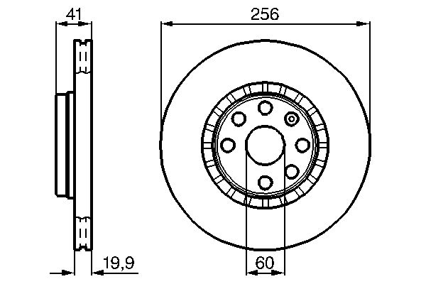 Тормозной диск BOSCH 0986478535