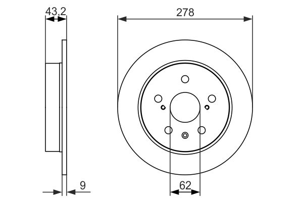 Тормозной диск BOSCH 0986479047