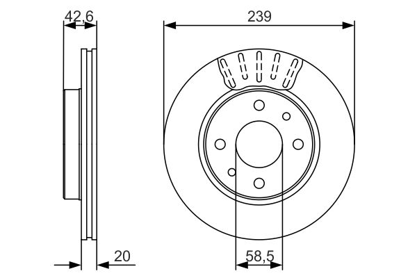 Тормозной диск BOSCH 0986479082