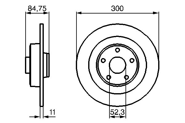 Тормозной диск BOSCH 0986479083